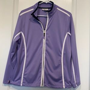 Sz Petite Large Coldwater Creek Purple Jacket